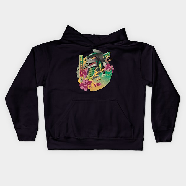 dragonzord Kids Hoodie by art of gaci